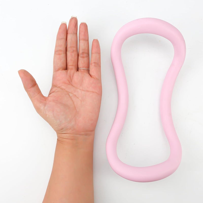 KH866 Set of 2 Yoga Rings for Leg, Calves, Calf Pilates, Fitness Circle Equipment for Women, Resistance Stretch Circles Tool with Massage Points, Home Exercise Workout Training Support Sport - Image 3